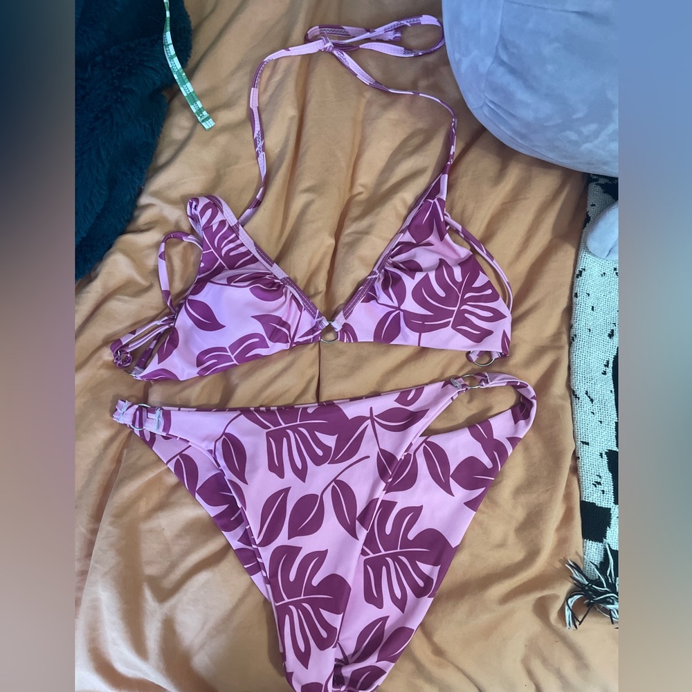 SHEIN Pink Tropical Bikini